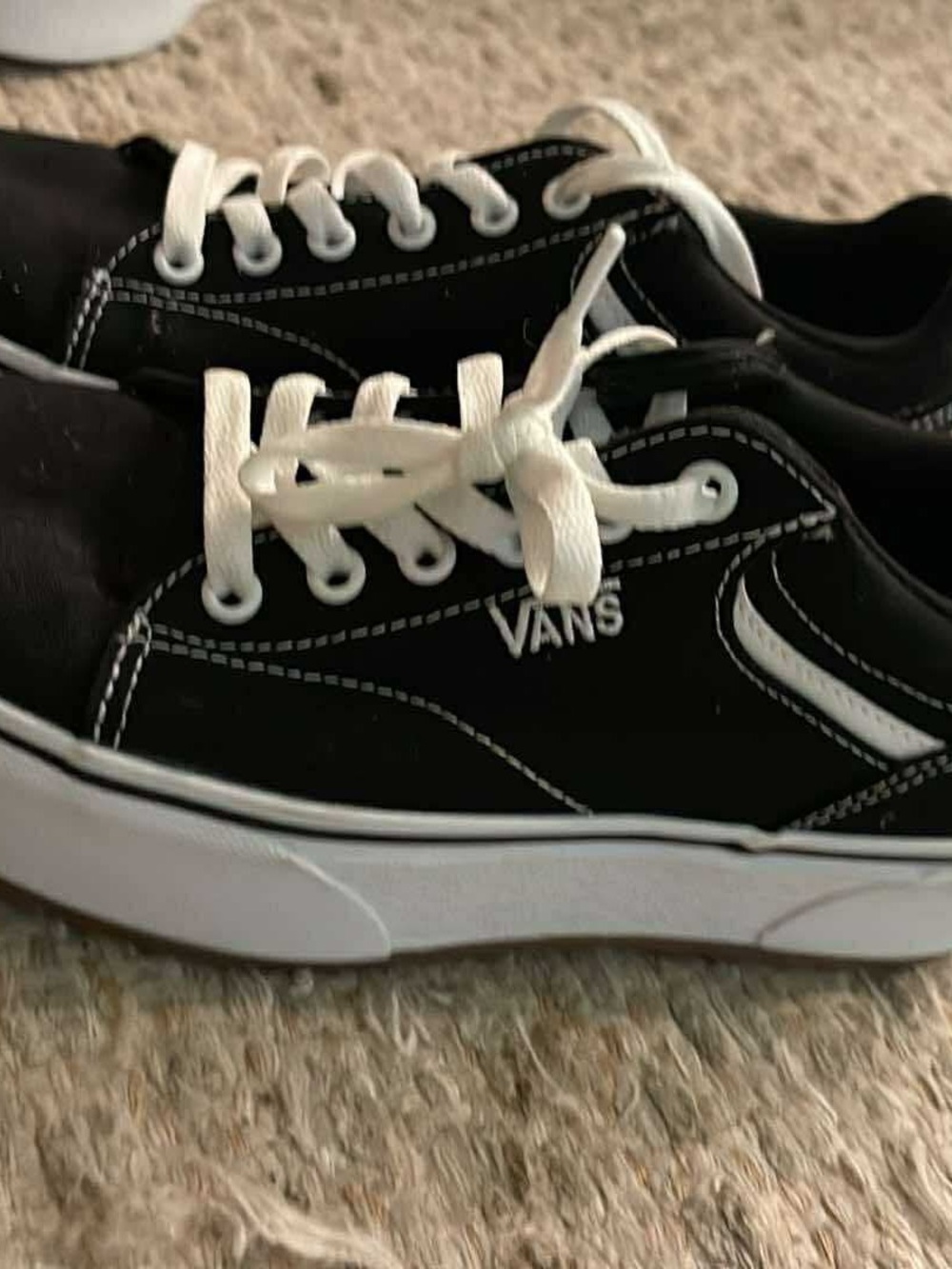 Vans Black & White platform Sneakers